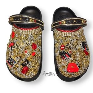 BRAND NEW Signature 'Royalty' Crocs (Women's Size 8)